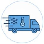 Temperature-Controlled Trucks Maintaining the integrity of perishable goods.